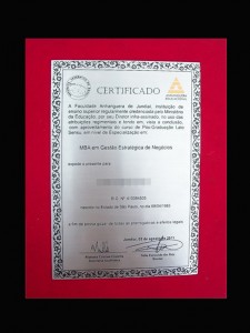 Diploma em Aço DA-3 Anhaguera Educacional